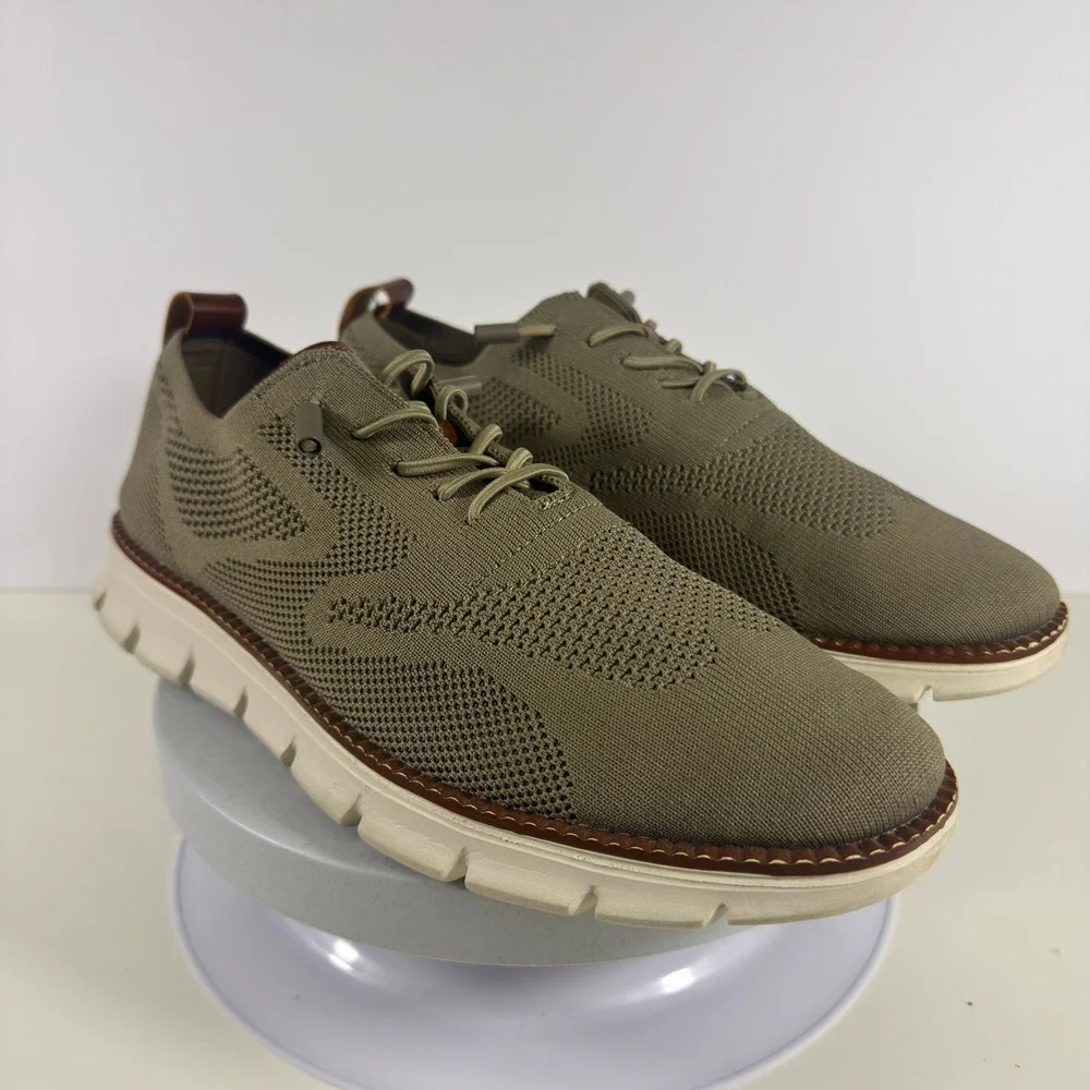 Wingtip Oxford Mens Olive Green Sneakers C24948‎
